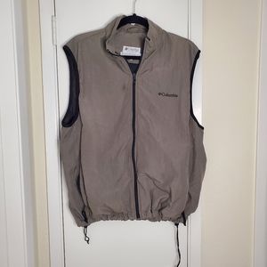 Columbia Vintage Mens Vest Full Zip Breathable Size Large